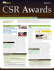 the 2012 CSR Awards Special Issue