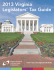 2013 Virginia Legislators` Tax Guide
