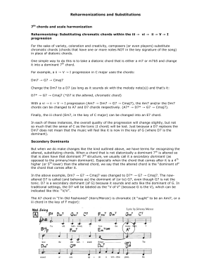 Reharmonizations and Substitutions