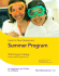 Summer Program - Center for Talent Development