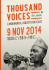1000 voices for peace - Avondprogramma