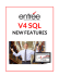entrée V4 SQL New Features