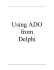 Using ADO from Delphi
