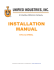 installation manual - Unified Industries, Inc.