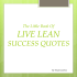 success quotes - live lean sprint
