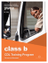 Class B CDL Training Program Flyer