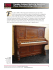 Upright Cabinet Styles in American Piano Manufacturing, 1880–1930