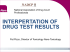 interpertation of drug test results