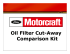 Oil Filter Cut-Away Comparison