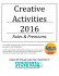 2016 Creative Activities Premium Book: Baking Section