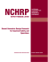 NCHRP Synthesis 299: Recent Geometric Design Research for