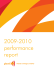 2009-2010 performance report