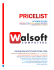 Pricelist - Walsoft Computers
