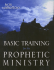 Basic Training for Prophetic Ministry