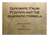 Quadratic False Position