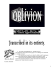Oblivion - WRAITH The Oblivion LARP