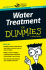 Water Treatment For Dummies