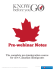Pre-webinar Notes - Prepare For Canada