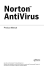 Norton AntiVirus Product Manual - esd