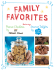 Family Favorites Brochure