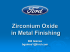 Zirconium Oxide in Metal Finishing