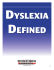 What is dyslexia? - Texas Scottish Rite Hospital for Children