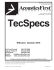 TecSpecs - Acoustics First