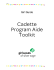 Cadette Program Aide Toolkit - Girl Scouts of Silver Sage Council
