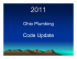 2011Ohio Plbg Code Updates