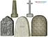 Gravestone and Markers Genealogy Clip Art