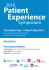 2016 Patient Experience Symposium