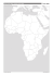 Kopiervorlage: Afrika – Staaten, stumme Karte - Stumme