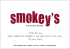 Smokey`s Speisekarte