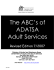 The ABC’s of ADATSA Adult Services