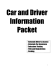 Car and Driver Information Packet -Colorado Driver’s License