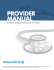 PROVIDER MANUAL for Participating Professional Providers