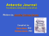 Antarctic Journal: Written by Jennifer Owings Dewey