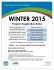 WINTER 2015 Program Registration Dates
