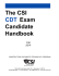 The CSI CDT Exam Candidate Handbook
