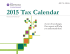2015 Tax Calendar - Kevane Grant Thornton