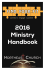 2016 Ministry Handbook