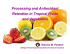 Processing and Antioxidant Retention in Tropical Fruits and Vegetables