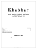 Khabbar Vol. XXXIII No. 3 (July, August, September - 2010)