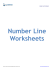 Number Line Worksheets