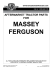 Massey Ferguson Tractor Parts Catalog