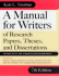 A manual for writers of research papers, theses, and dissertations