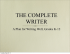 the complete writer - The Well