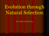 Evolution and Natural Selection