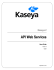 API Web Services - Kaseya R93 Documentation