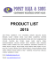 PRODUCT LIST 2015